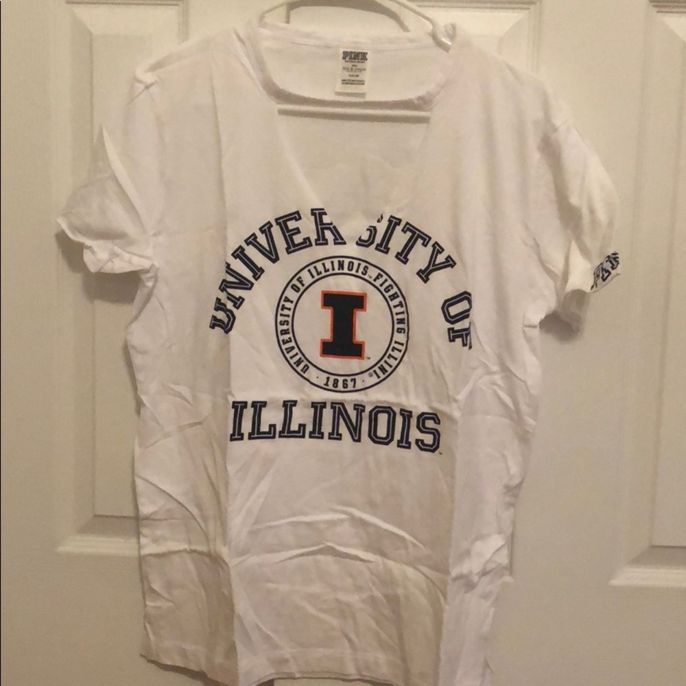 Pink university of Illinois T-shirt size small